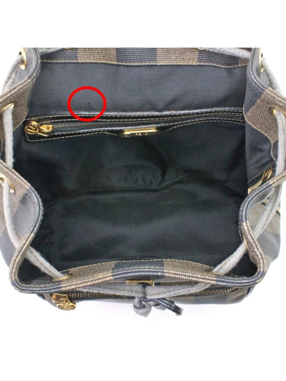 Fendi Mini Backpack Pecan Pattern Brown - Picture 7 of 9